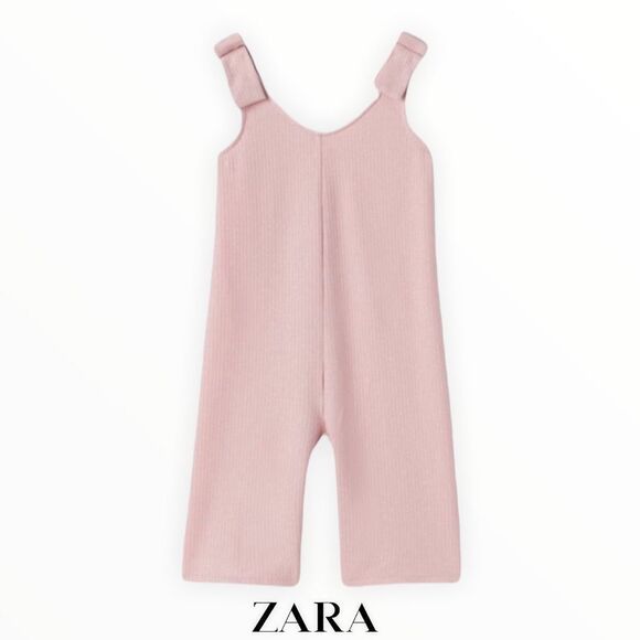 ZARA Kids | Pink | SPARKLY BOW JUMPSUIT - Picture 1 of 3